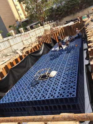 海南三亚工厂雨水收集模块工程 工地施工材料的选择与应用
